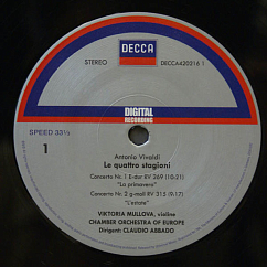 Виниловая пластинка Viktoria Mullova, Vivaldi: Le Quattro Stagioni (Analogue) LP