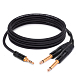 Кабель HeadMade Pro 3.5 Male Stereo - 2x6.3mm mono 3m - рис.0