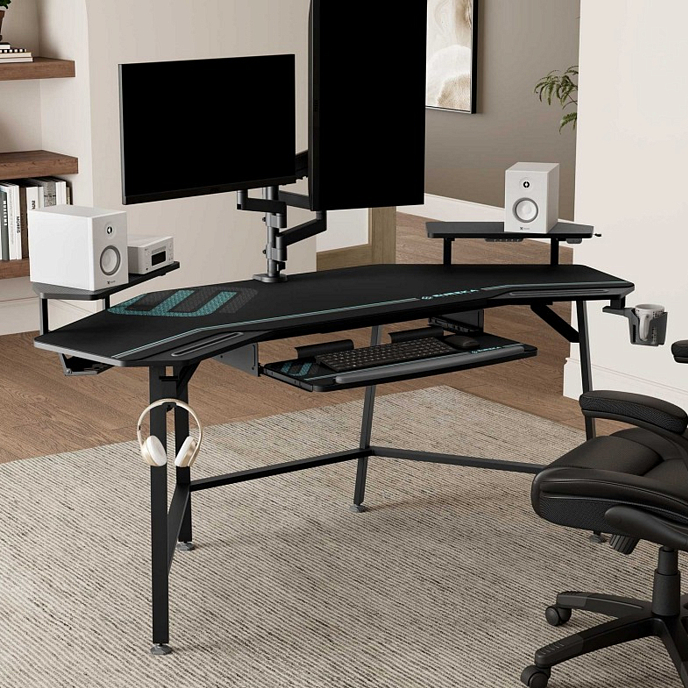 Стол EUREKA AED-E70B-V4 Black - рис.5