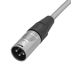 Кабель HeadMade Pro XLR-F - XLR-M Grey 3m