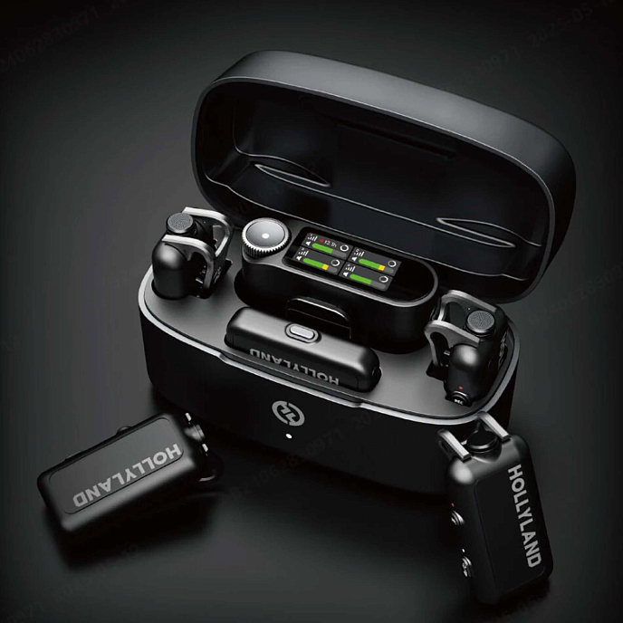 Микрофон беспроводной Hollyland Lark Max 2 Combo 4-Person Version Black - рис.2