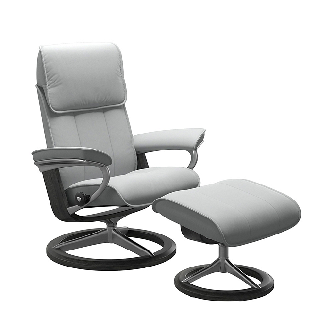 Кресло для прослушивания Stressless Admiral M Signature Paloma Misty Grey Grey-Alu - рис.0