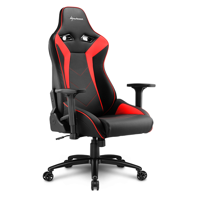 Компьютерное кресло Sharkoon Elbrus 3 Red Black - рис.2
