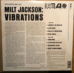Пластинка Milt Jackson – Vibrations - LP