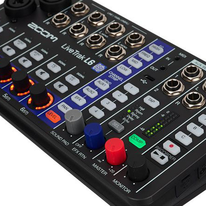 Микшерный пульт Zoom L6max LiveTrak Black - рис.2