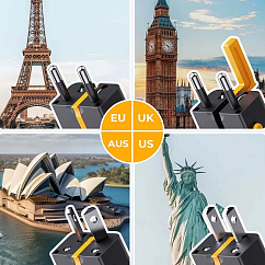 Сетевое зарядное устройство VOLTME VITO 35CA EzTravel Black