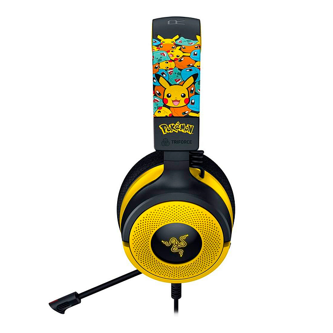 Игровая гарнитура Razer Kraken V4 X Pokemon Kanto Starters Edition Black/Yellow - рис.2