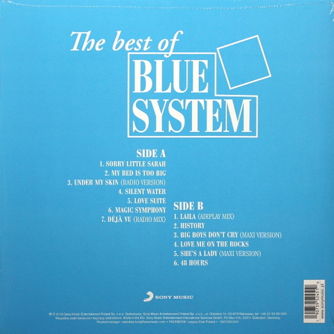 Виниловая пластинка Blue System - The Best of Blue System LP - рис.1