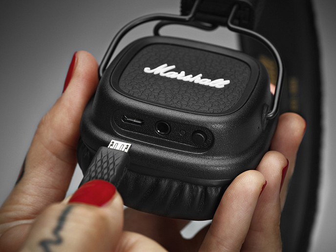 Беспроводные наушники MARSHALL Major II Bluetooth Black - рис.2