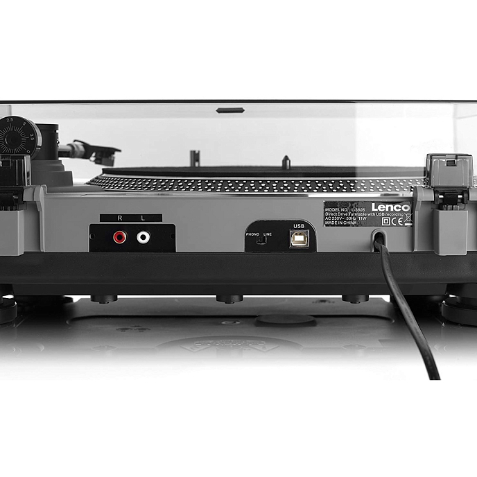 Проигрыватель винила Lenco L-3808 Matt Grey - рис.2