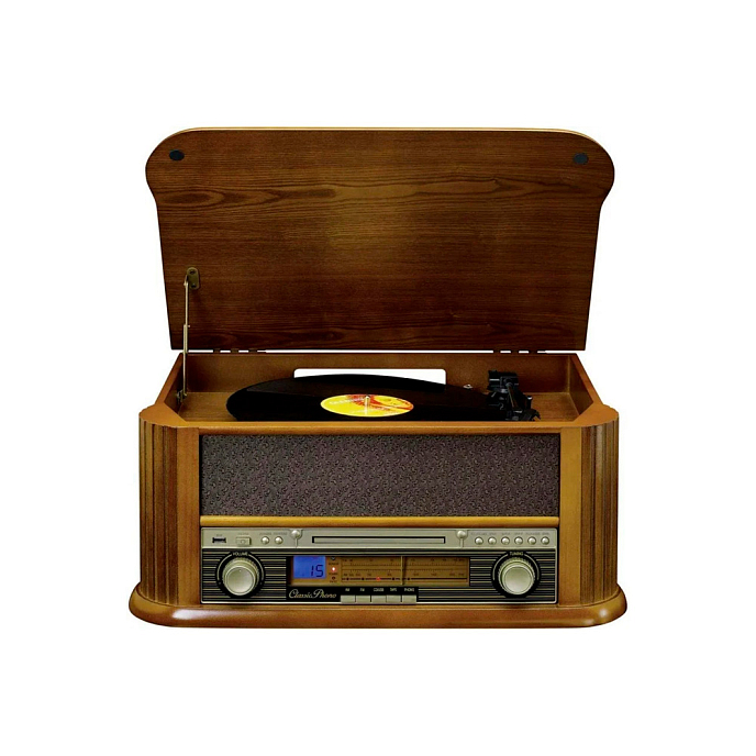 Проигрыватель винила Lenco TCD-2550 Wood - рис.0