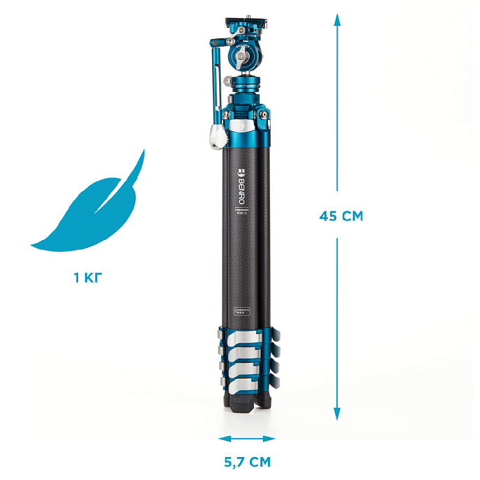 Стабилизатор Benro TCBC15FS20PROC Cyanbird Black/Blue - рис.3