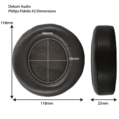 Амбушюры Dekoni Audio Choice Leather for Philips Fidelio X2