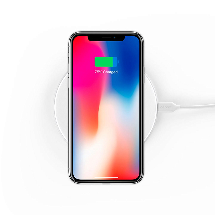 Сетевое зарядное устройство Deppa QI Wireless Fast Charger 10W White - рис.2