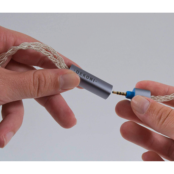 Кабель Dekoni Audio Postsplit 3.5mm Silver Braided - рис.3