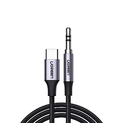 Кабель Ugreen CM450 USB-C - Jack 3.5mm Grey 1m