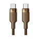 Кабель Vention USB 2.0 USB-C - USB-C 3A PD60W Braided Bronze 1m - рис.2