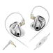 Наушники внутриканальные KZ Duonic (Without Switches) 3.5mm With Mic Silver - рис.0