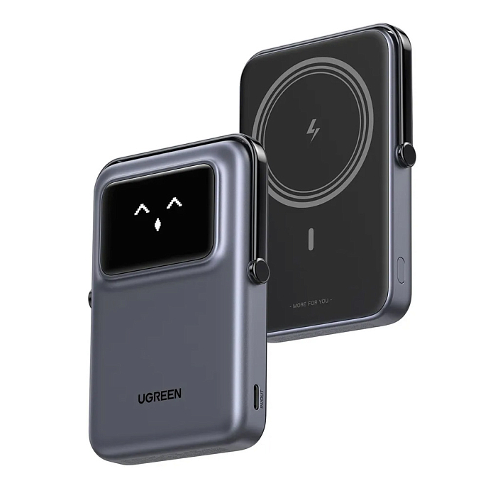 Внешний аккумулятор Ugreen PB572 (45328) UNO 10000mAh 20W Grey - рис.0