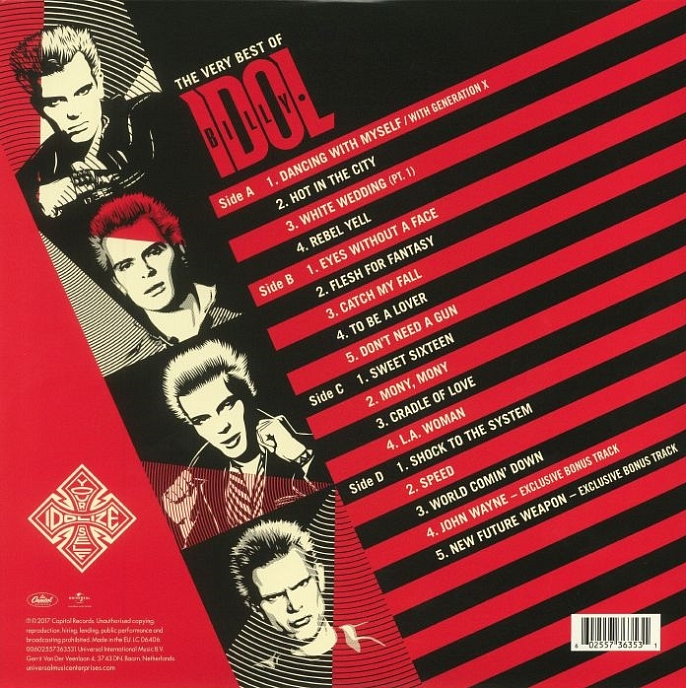 Виниловая пластинка Billy Idol The Very Best Of - 2LP - рис.1