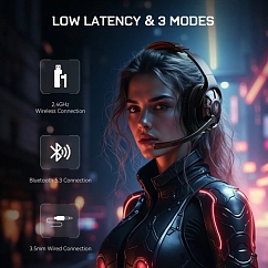Игровая гарнитура OneOdio G18BT Black