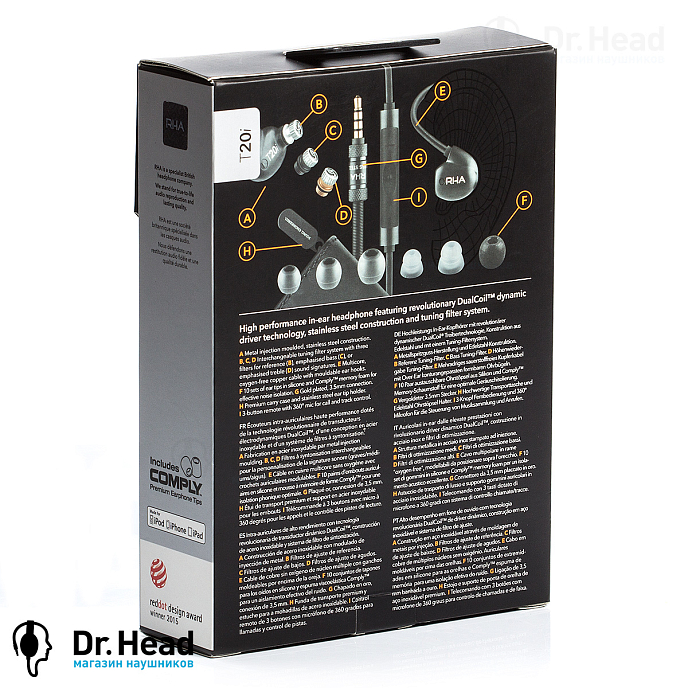 Наушники RHA T20i Black - рис.18