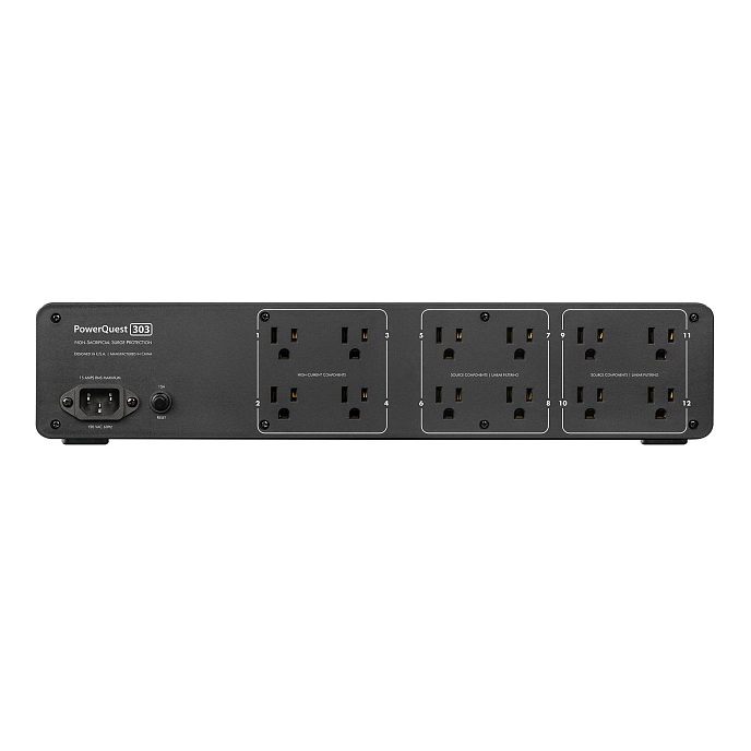 Сетевой фильтр AudioQuest PQ-303 Black - рис.1