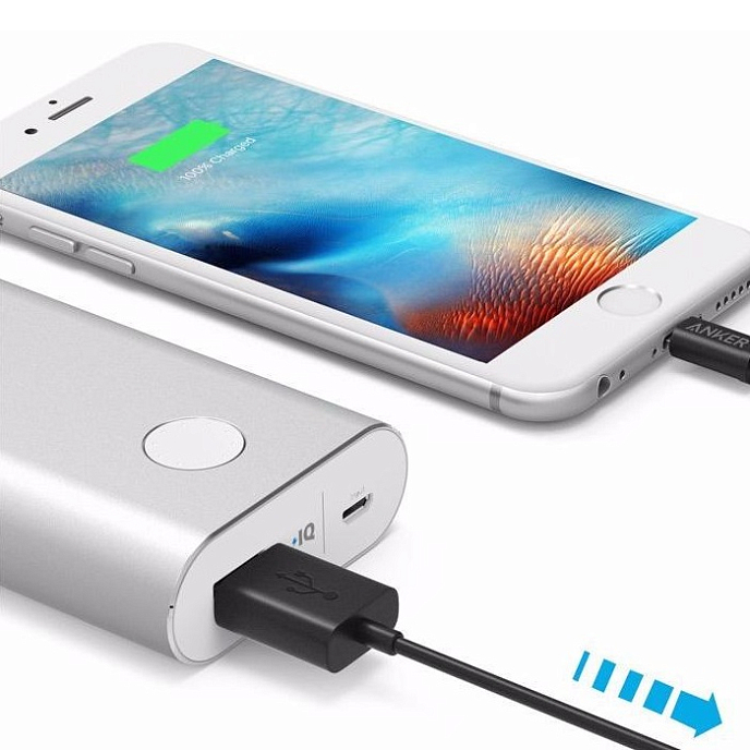 Кабель Anker PowerLine USB to Lightning 0.9m Black - рис.1