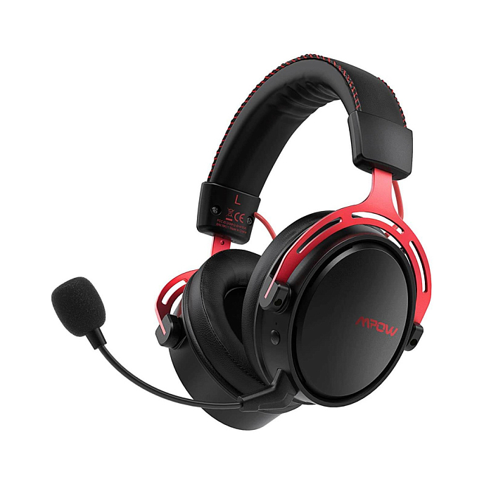 Игровая гарнитура Mpow Air 2.4Ghz Black Red - рис.0