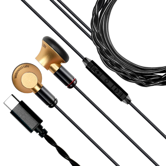 Наушники внутриканальные Nobunaga Labs Uguisu Type-C Gold - рис.1