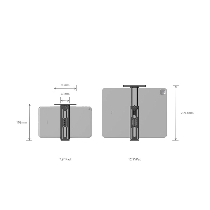 Держатель для планшетов SmallRig 2930 Tablet Mount for iPad Black - рис.4