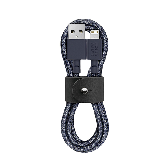 Кабель Native Union Belt USB-A - Lightning Indigo 1.2m - рис.0