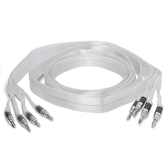 Кабель HeadMade Speaker Cable Silver flat Banana/Banana 1.5m