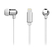Наушники Rock Y8 Stereo Lightning Earphone (White) - рис.0