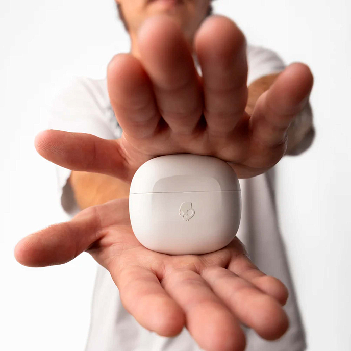 Беспроводные наушники Skullcandy Rail Bone/Orange Glow - рис.3