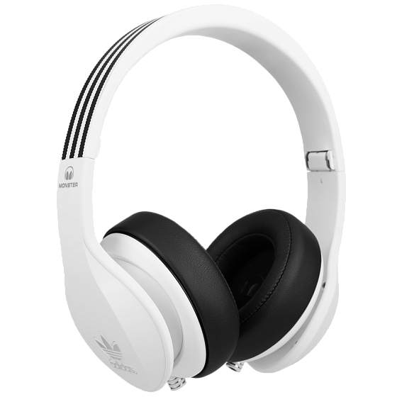 Наушники MONSTER ADIDAS ORIGINALS OVER EAR HEADPHONES (WHITE) - рис.0