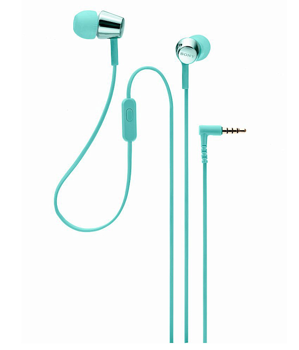 Наушники внутриканальные Sony MDR-EX155AP Teal - рис.2