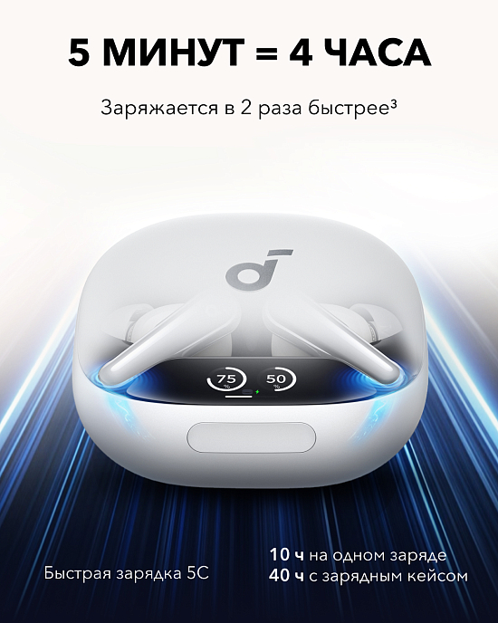 Беспроводные наушники Anker Soundcore Liberty 4 Pro White - рис.3