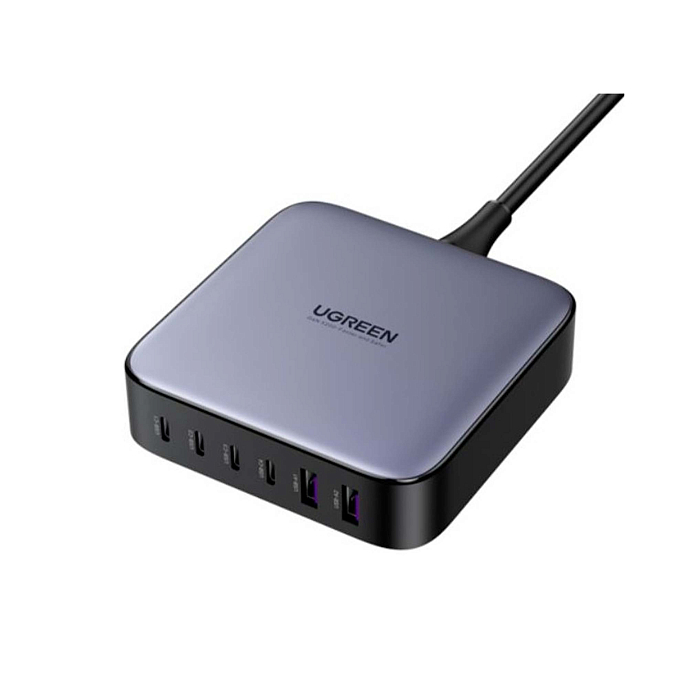 Сетевое зарядное устройство Ugreen CD271 Nexode 200W USB-A - USB-C Grey - рис.1