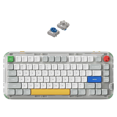 Клавиатура NuPhy Kick75 Silver Nano Switch White