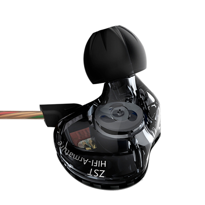 Наушники внутриканальные KZ ZST Black with mic - рис.3