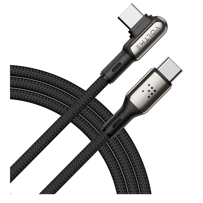 Кабель VOLTME PowerLink Stark CTC USB-C - USB-C 1.2m Black - рис.0