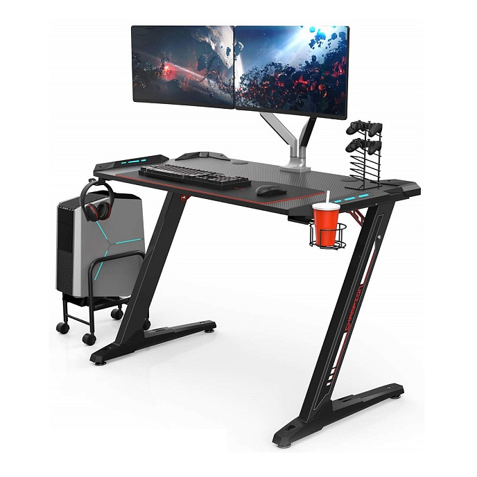 Компьютерный стол EUREKA Z1-S Black - рис.1