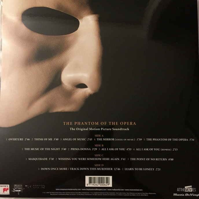 Виниловая пластинка Andrew Lloyd Webber ‎– The Phantom of the Opera LP - рис.1