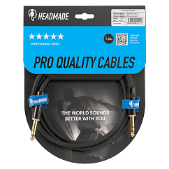 Кабель HeadMade Pro 6.3mm - 6.3mm Black 1.5m