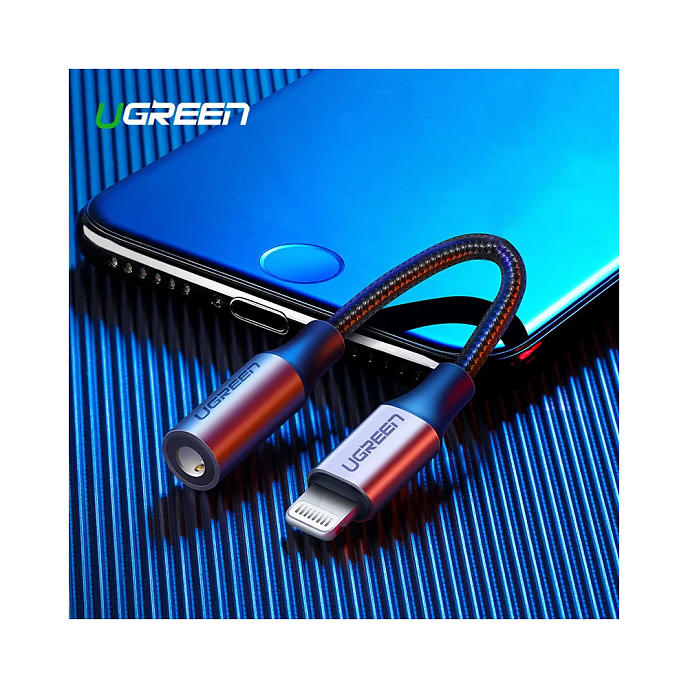 Кабель UGREEN Lightning - 3.5mm Cable Black - рис.1