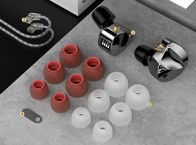 Наушники внутриканальные KZ D-Fi Switch without mic Black - рис.4