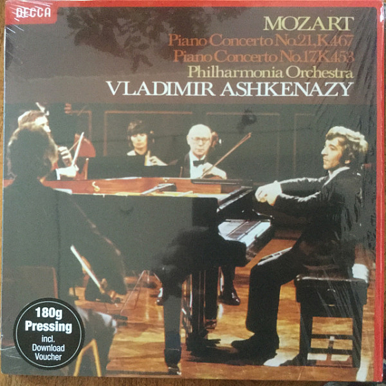 Пластинка Wolfgang Amadeus Mozart; Vladimir Ashkenazy; Philharmonia Orchestra - Vladimir Ashkenazy Plays And Conducts Mozart Piano Concertos: No. 21 C In C Major K.467, No.17 In G Major K.453 - рис.0