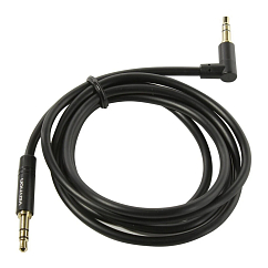 Кабель Vention 3.5mm Male - 3.5mm Male Angled 90 Black 1.5m