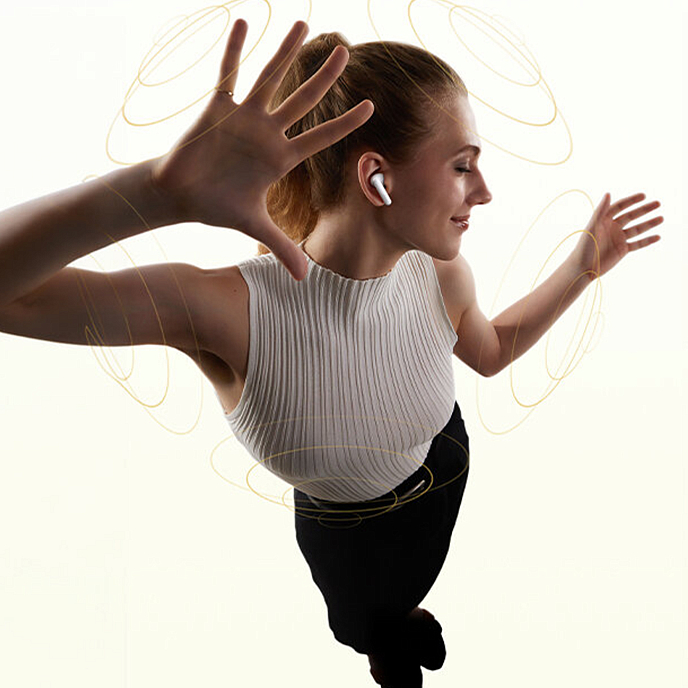 Беспроводные наушники UGREEN WS216 LightBuds Magic Earbuds White - рис.7